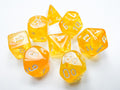 Borealis 7-die Set Canary/white Luminary W/bonus D