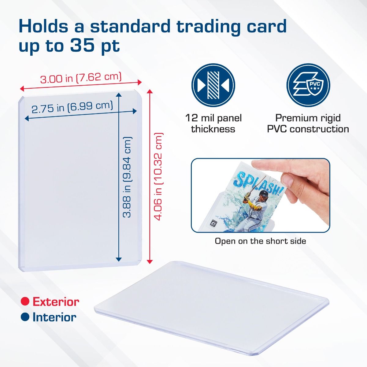 3x4 Topload Card Holder - Standard