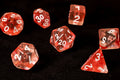 Polyhedral Dice Tube - Red Cloud Translucent image 0