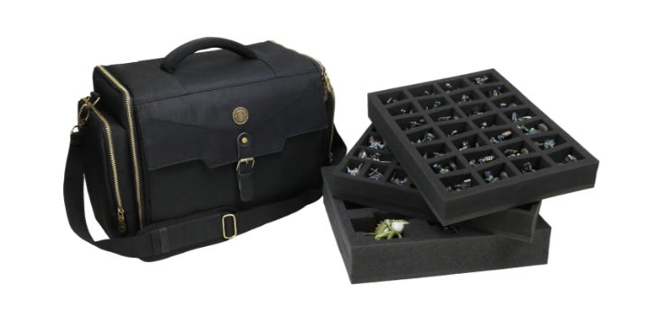 RPG Miniature Figure Storage Case: Wide Base Miniatures - Black image 0