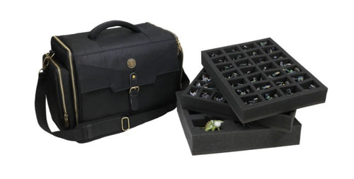RPG Miniature Figure Storage Case: Wide Base Miniatures - Black image 0