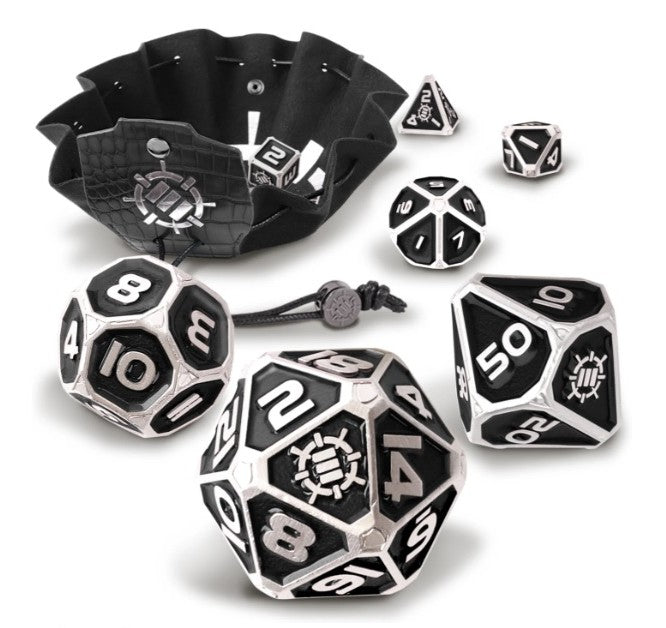 Metal Dice Set: Dragon Black (7) image 0