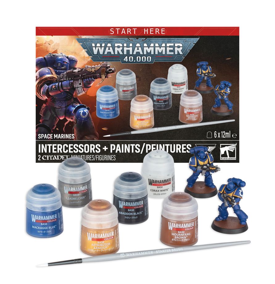 Space Marines: Intercessors + Paints: Warhammer 40k - 11th Edition