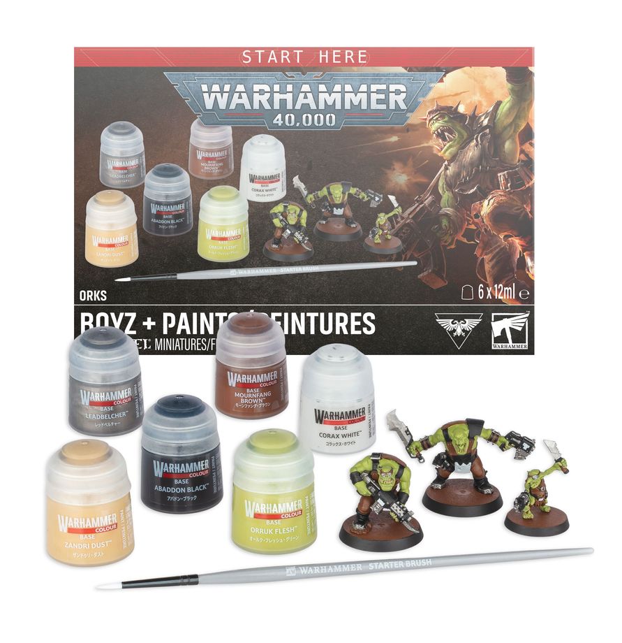 Orks: Boyz + Paints - Warhammer 40,000 - 11th Edition