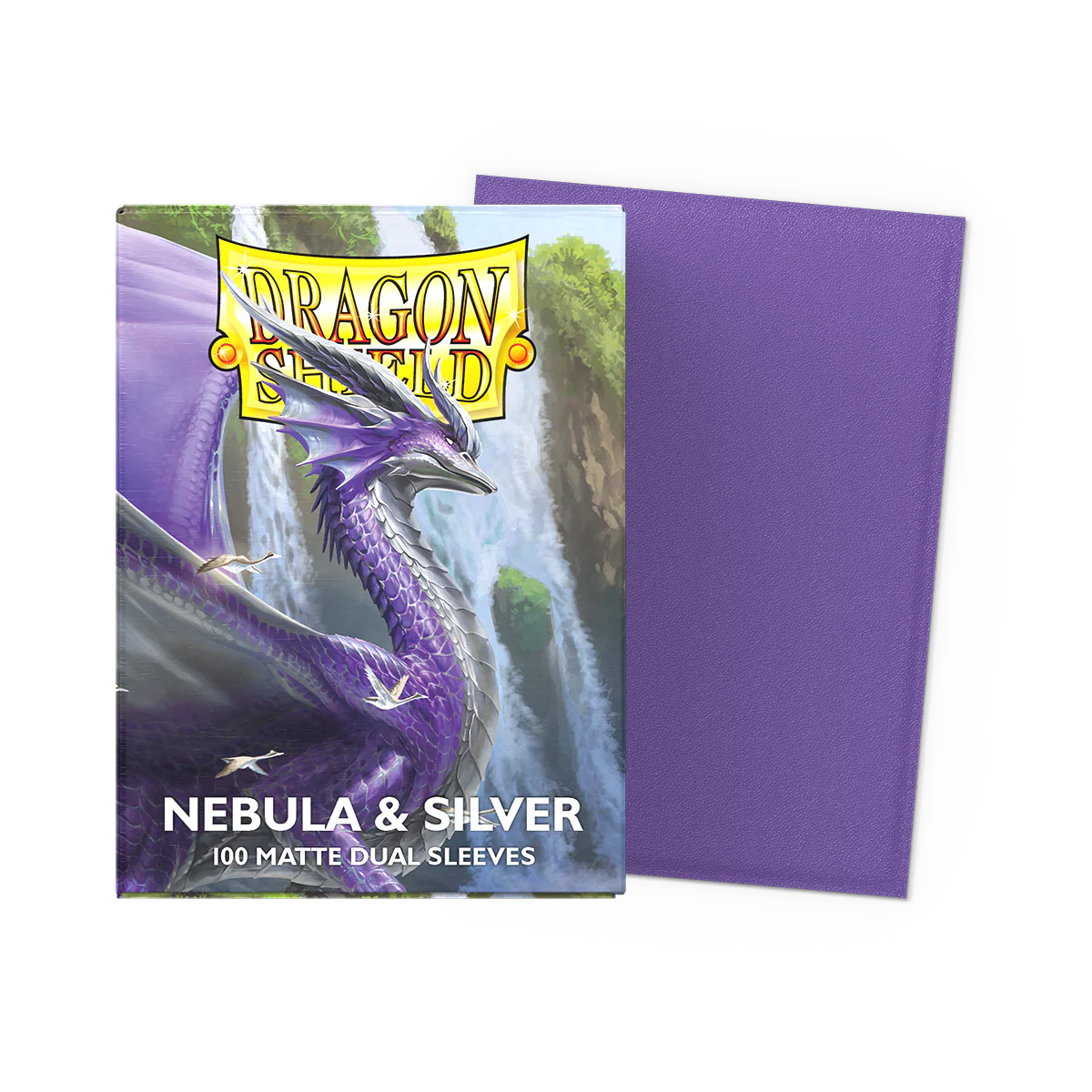 Dragon Shield Sleeves Matte Dual Nebula And Silver 100Ct