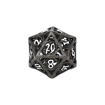 Dragon Hollow Dice Set - Metal/black