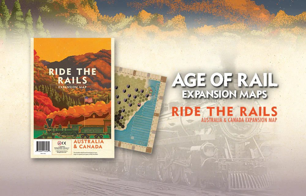 Iron Rail: 2 - Ride The Rails - Australia & Canada Map Expansion
