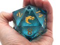 Sharp Edged 55mm D20 - Liquid Infused - Azure Fury