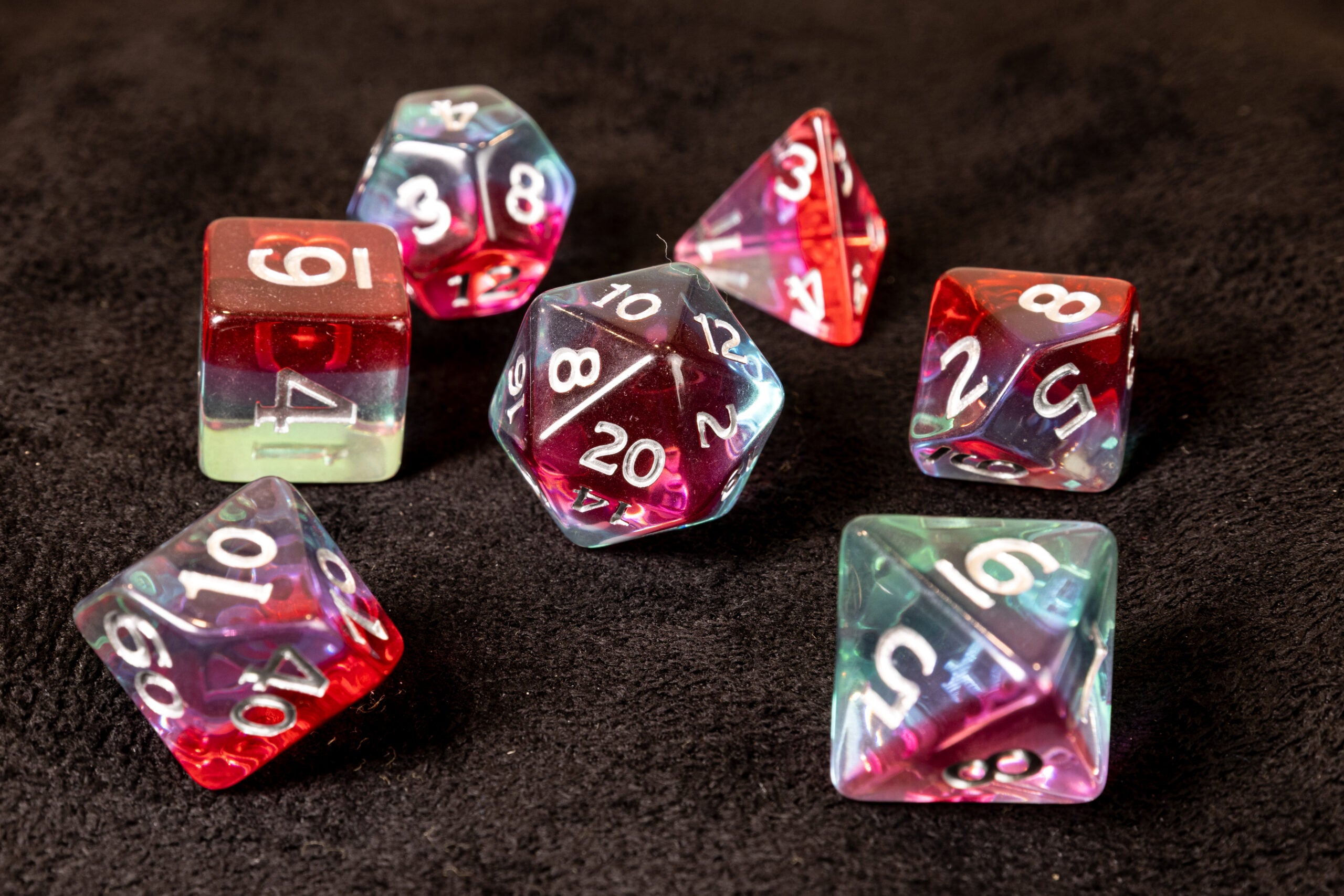 Polyhedral Dice Tube - Watermelon image 0
