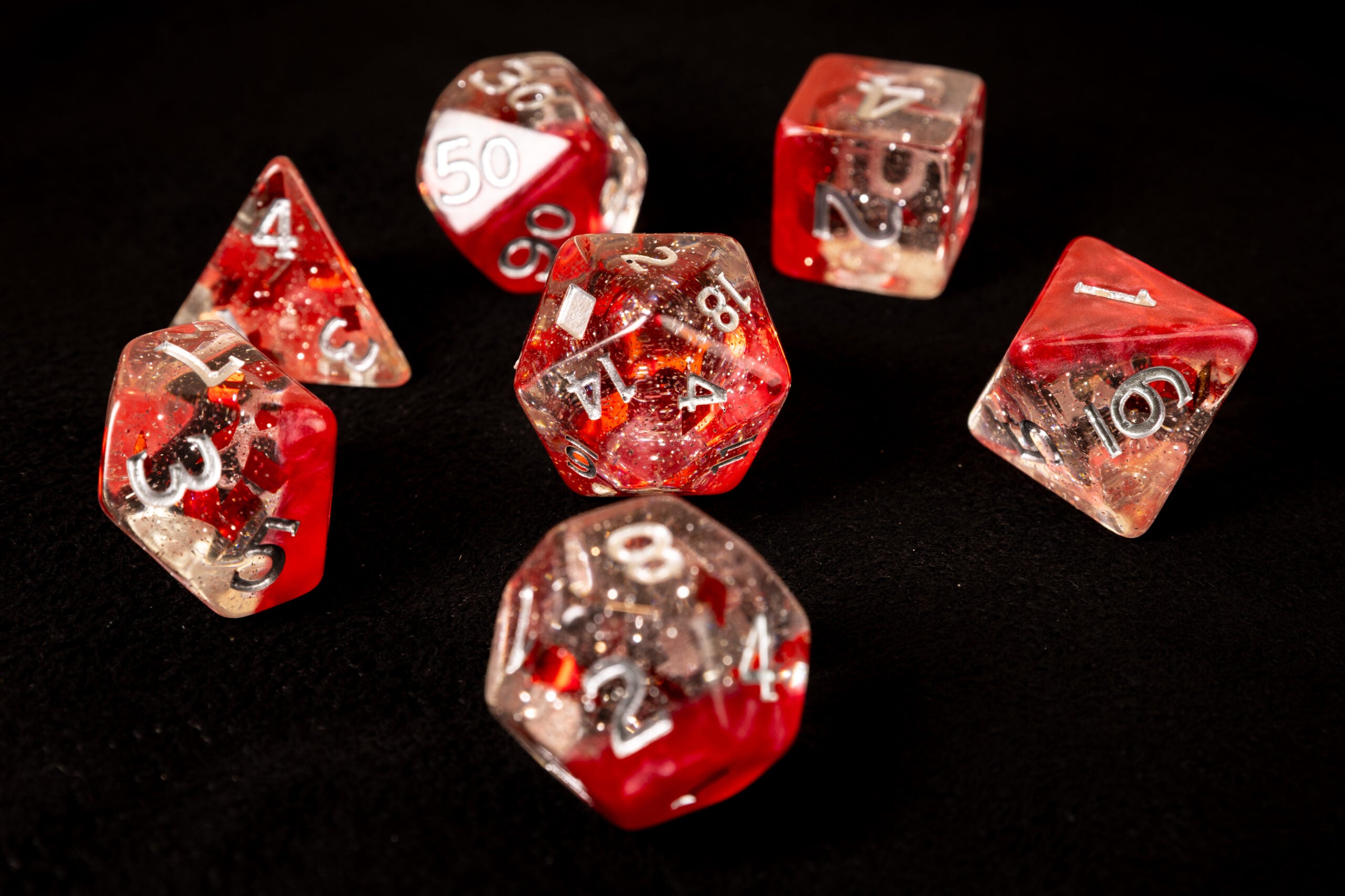 Polyhedral Dice Tube - Diamonds image 0