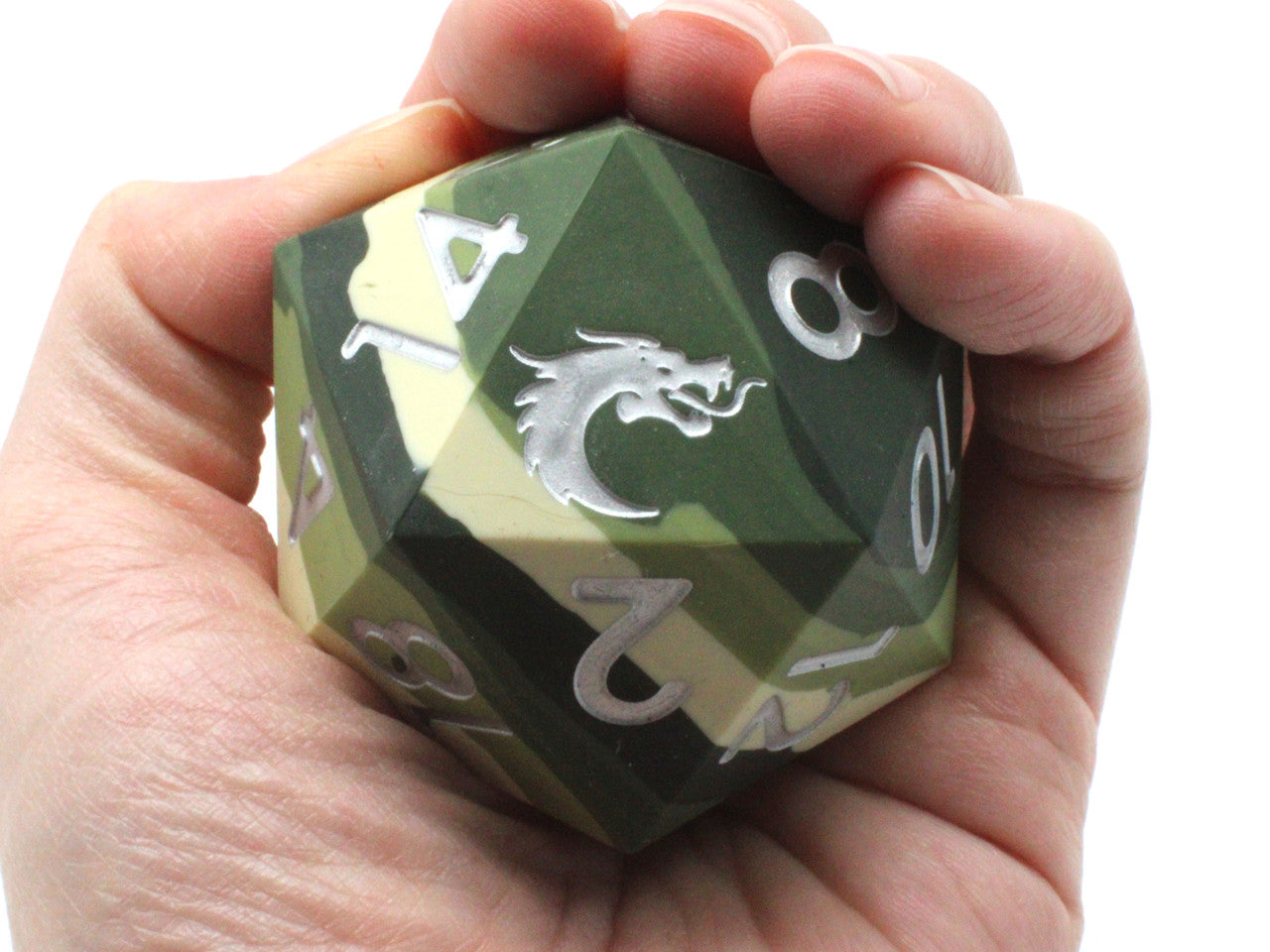 Old School Dice: Silicone 50mm D20