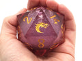 Sharp Edged 55mm D20 - Liquid Infused - Crimson Fury