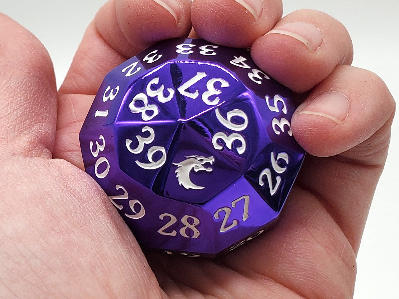 Old School Dice: Metal D40 Spindown