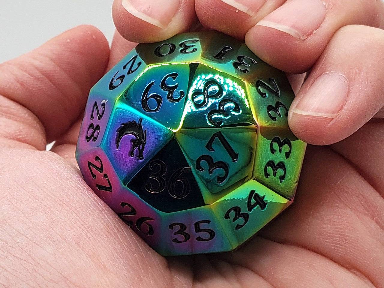 Old School Dice: Metal D40 Spindown