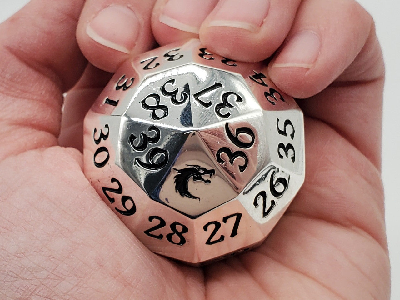 Old School Dice: Metal D40 Spindown
