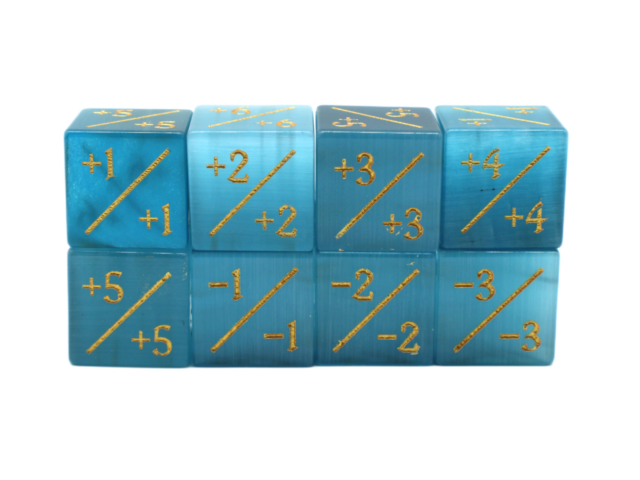Old School Dice: Gemstone +/- Counter Dice