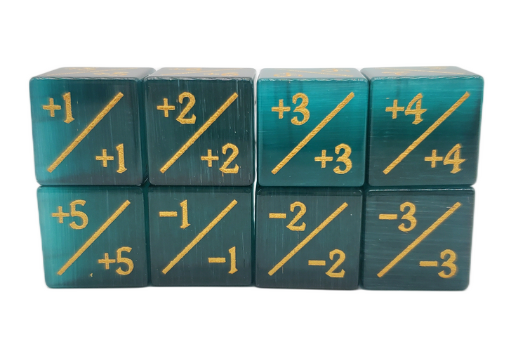 Old School Dice: Gemstone +/- Counter Dice