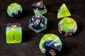 Polyhedral Dice Tube - Green-Blue Translucent image 0