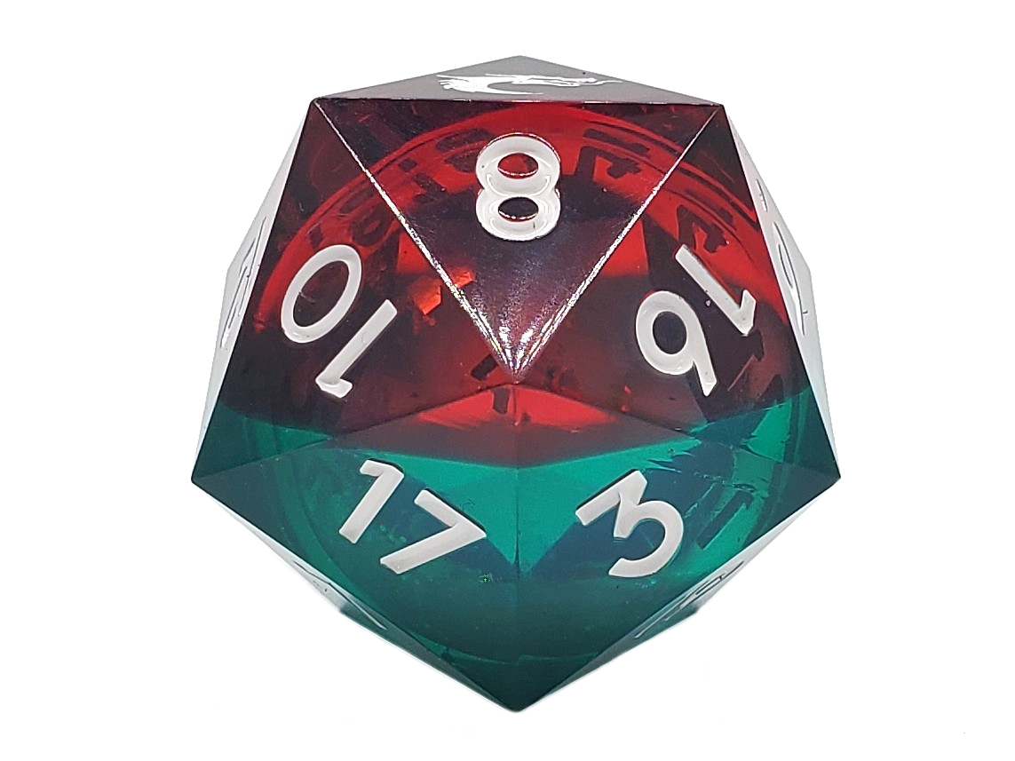 Sharp Edged 35mm D20 - Liquid Infused - Christmas Fury