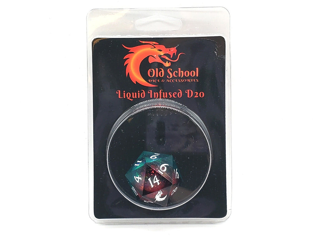 Sharp Edged 22mm D20 - Liquid Infused - Christmas Fury