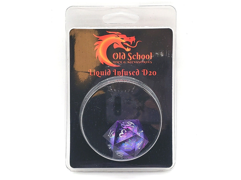 Sharp Edged 22mm D20 - Liquid Infused - Dark Cosmos Fury