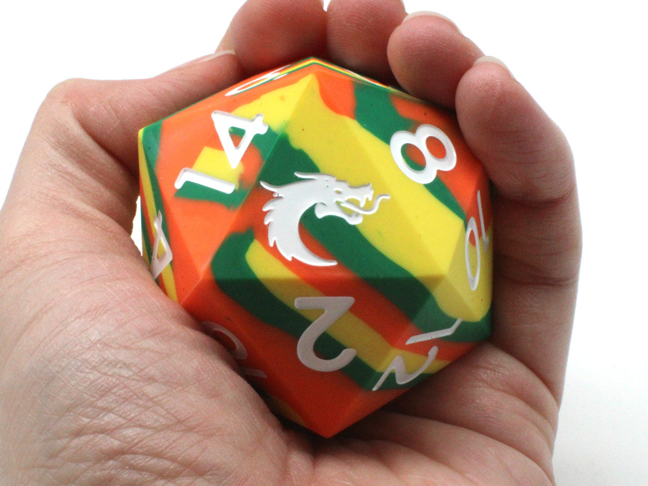 Old School Dice: Silicone 50mm D20