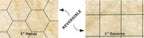 BATTLEMAT 1" REVERSIBLE SQUARE/HEX 26" x 23½" (66x60cm)