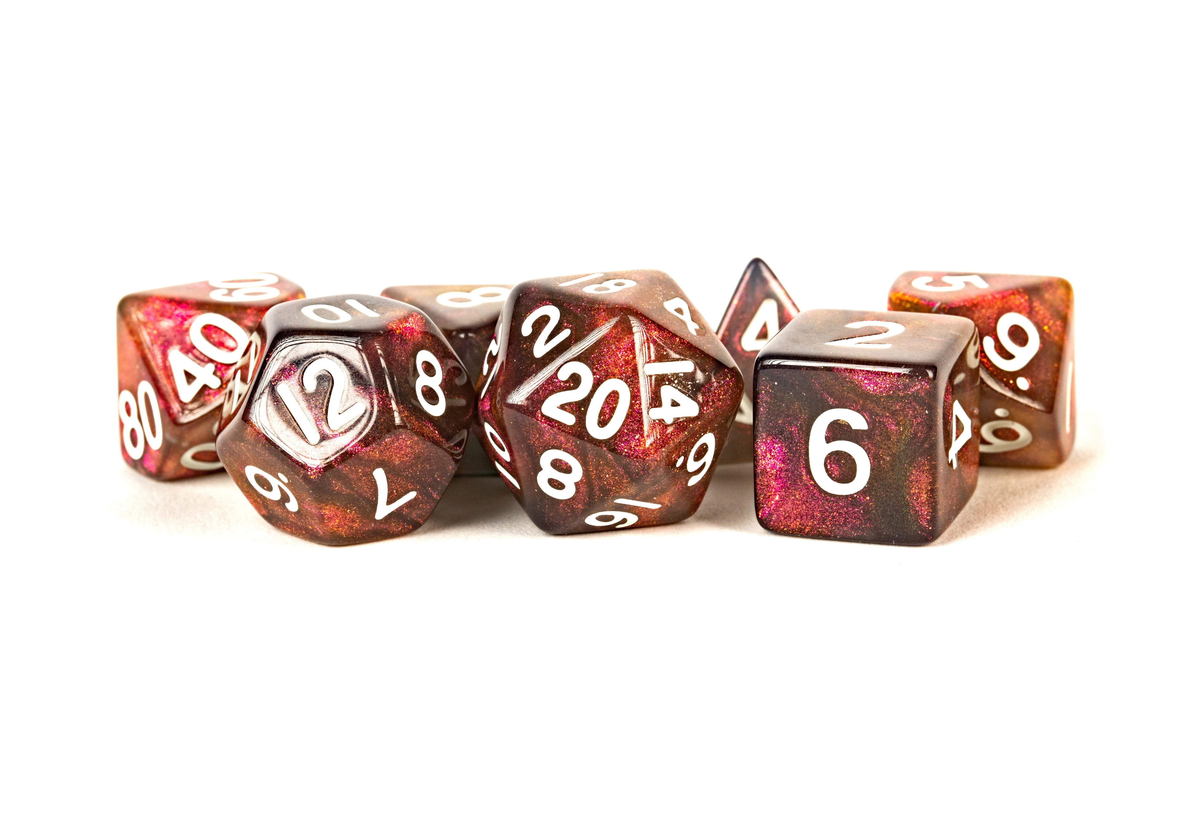 FanRoll Acrylic 7 DICE SET 16mm