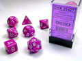 Opaque 7-die Set Light Purple/white