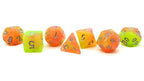 7 Piece DnD RPG Dice Set: Galaxy Sunburst